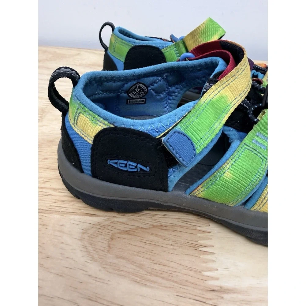 KEEN Kids Sandals Size 2 US Rainbow Strap Closed Toe Water Hiking Shoes #14